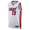 Män Miami Heat Tröja Bam Adebayo 13 Nike 2022-23 Association Edition Vit Swingman